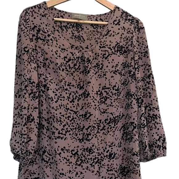 AMOUR VERT Silk Mini Print Shift Dress Size M - Picture 2 of 6